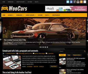 WooCars Blogger Template