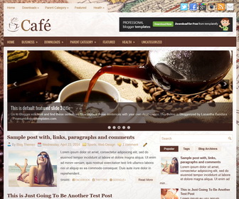 Cafe Blogger Template