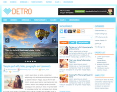 Detro Blogger Template