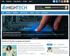 HighTech Blogger Template
