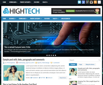 HighTech Blogger Template