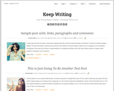 Keep Writing Blogger Template