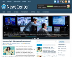 NewsCenter Blogger Template