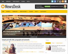 NewsDesk Blogger Template