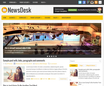 NewsDesk Blogger Template
