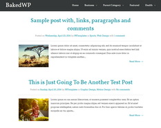 BakedWP Blogger Template