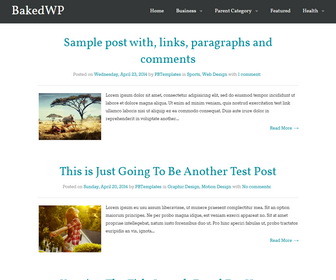 BakedWP Blogger Template