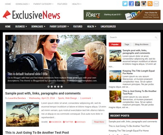 ExclusiveNews Blogger Template