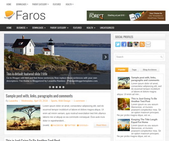 Faros Blogger Template