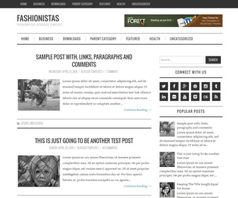 Fashionistas Blogger Template