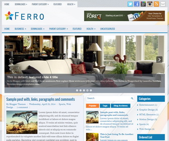 Ferro Blogger Template