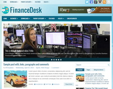 FinanceDesk Blogger Template