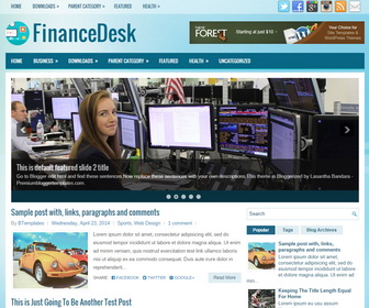 FinanceDesk Blogger Template