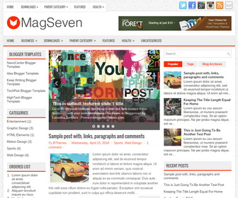MagSeven Blogger Template
