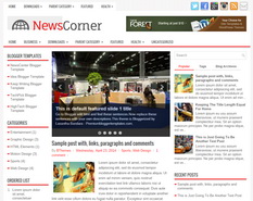 NewsCorner Blogger Template