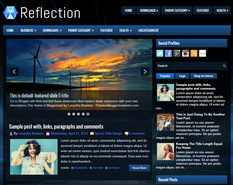 Reflection Blogger Template