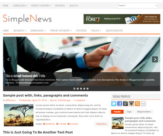 SimpleNews Blogger Template