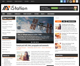 iStation Blogger Template