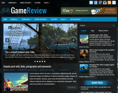 GameReview Blogger Template