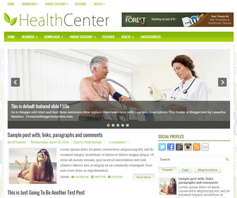HealthCenter Blogger Template