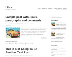 Libre Blogger Template