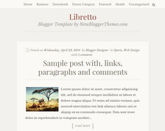 Libretto Blogger Template