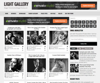Light Gallery Blogger Template