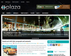 Plaza Blogger Template