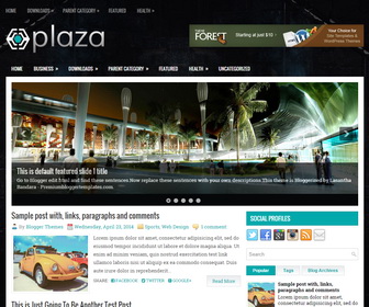 Plaza Blogger Template