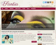 Santia Blogger Template