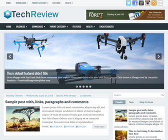 TechReview Blogger Template