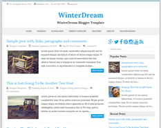 WinterDream Blogger Template