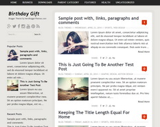 Birthday Gift Blogger Template