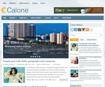 Calone Blogger Template