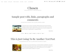 Chosen Blogger Template