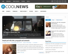 CoolNews Blogger Template