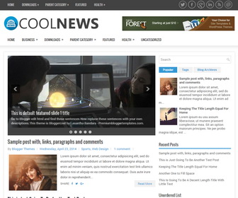 CoolNews Blogger Template