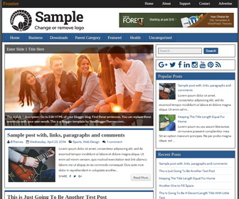 Frontier Blogger Template