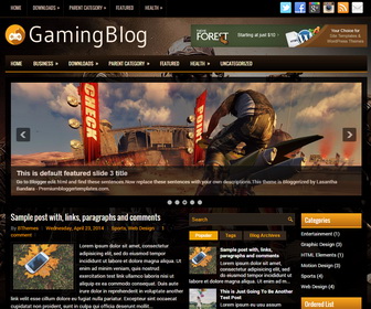 GamingBlog Blogger Template