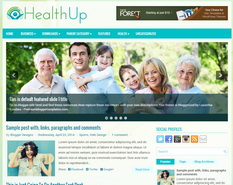 HealthUp Blogger Template