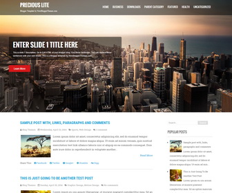 Precious Lite Blogger Template