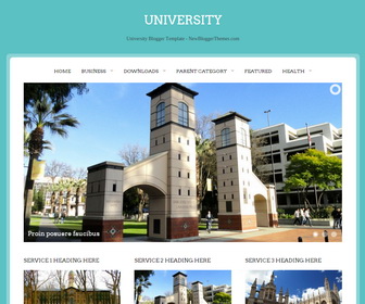 University Blogger Template