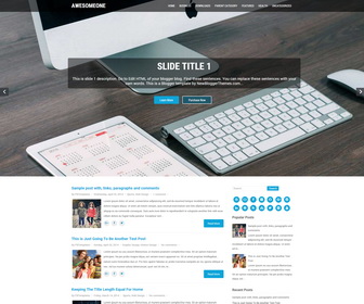 AwesomeOne Blogger Template