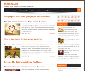 BiscayaLite Blogger Template