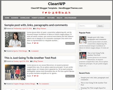 CleanWP Blogger Template