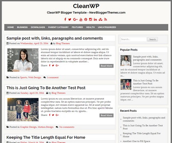 CleanWP Blogger Template