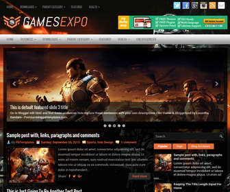 GamesExpo Blogger Template
