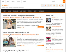 Koenda Blogger Template