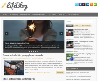 LifeBlog Blogger Template