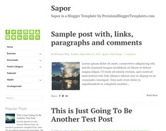 Sapor Blogger Template